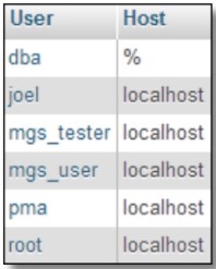 View User Privs image