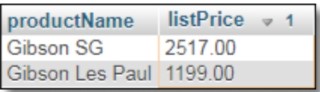 subquery result set image